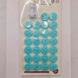 Fondant alphabet stamp