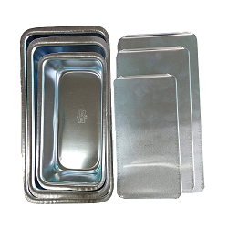 Aluminium Ice-Cream / Bread Mould with Lid (Set of 3)
