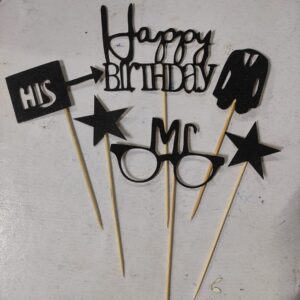 His theme Cake topper set