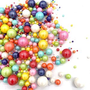 Sprinkles- Multicolour pearls big and small (50 gms) 022
