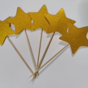 Golden star toppers