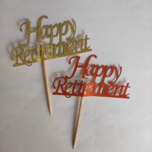 Happy Retirement (5 pcs mix colour)