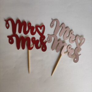 Mr&Mrs (5pcs mix colour)