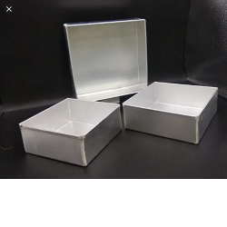 Aluminium Square Cake Tin 3pc Set (6/7/8 inch)