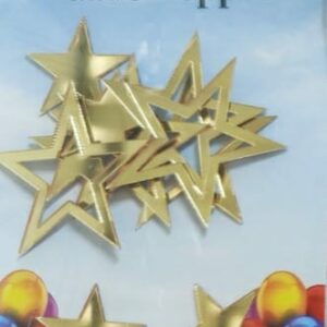 Acrylic star golden (10pc)