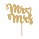 Mr & Mrs -Glitter topper mix color (5pc)