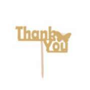 Thank You -Glitter topper mix color(5pc)