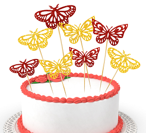 Butterfly toppers set (10pcs)