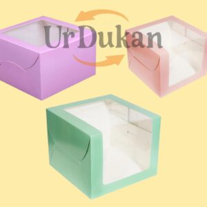 Window cake  boxes 10*10*8 (pack of 5)