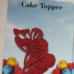 Paper butterfly 10 pcs Red (non edible)
