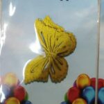 Paper butterfly 10 pcs Golden (non edible)