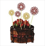 Fan Toppers Set glitter