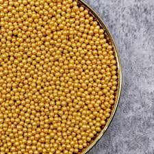Sprinkles - Golden balls medium (100 gms) 019