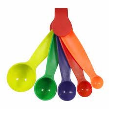 Measuring Plastic Spoon colourful