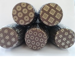 Paper Liners – Brown – 9.5cm Designer (100pc)