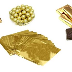 Chocolate Wrapper Cut Foil – Small – Golden (200 sheets)