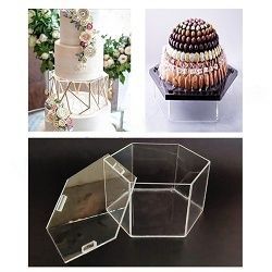 Acrylic Spacer With Lid (Hexagon – 6 inch )
