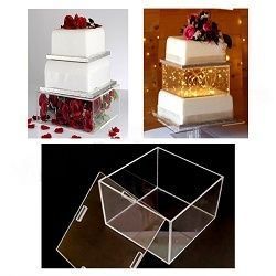Acrylic Spacer With Lid (Square – 6 inch )