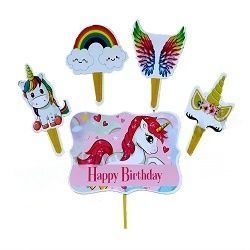 Premium quality Topper Theme with Stick (Unicorn)