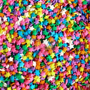Sprinkles 15 gms(gross wt)-MULTICOLOUR STAR 011