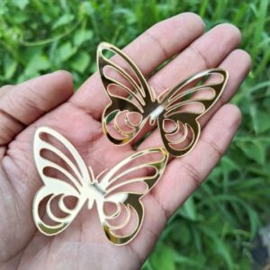 Butterfly new golden (5pcs)