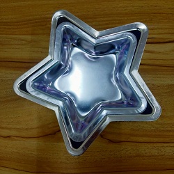 Aluminium Star Cake Tin 2pc Set