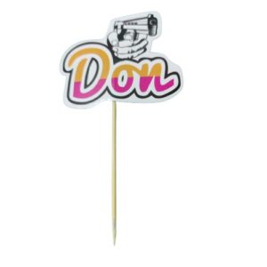 Printed cake topper-DON