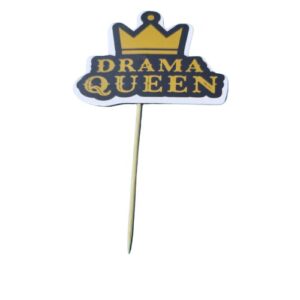Printed cake topper-DRAMA QUEEN
