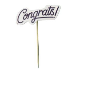 Printed cake topper-CONGRATS