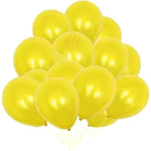 Balloons metallic YELLOW (1 pkt =25pc)