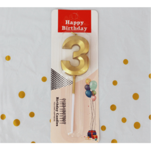 Golden number candle 3