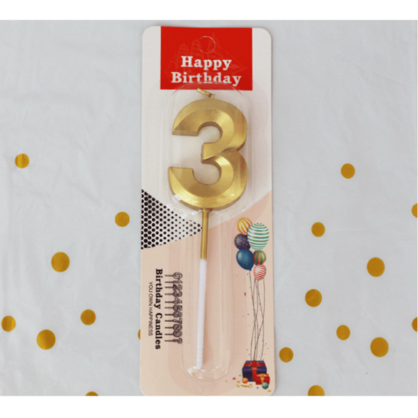 Golden number candle 3