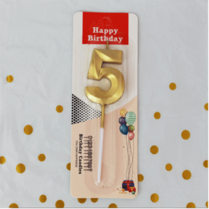 Golden number candle 5