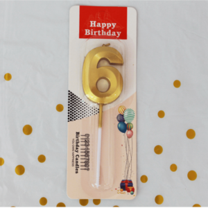 Golden number candle 6
