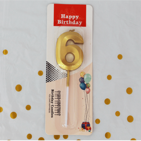 Golden number candle 6