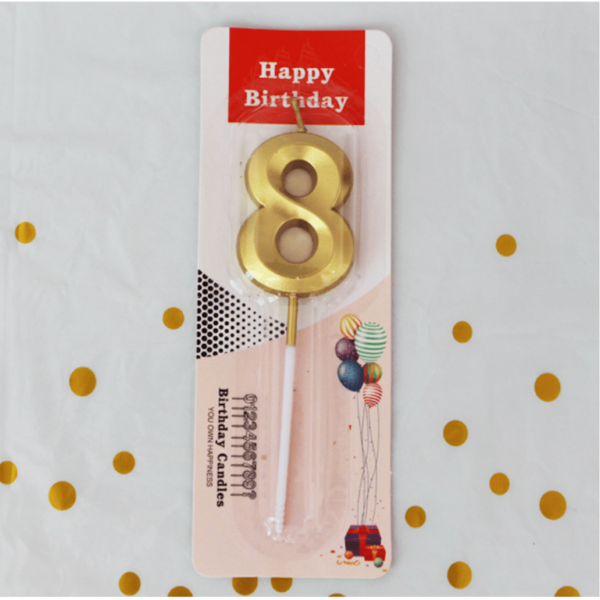 Golden number candle 8