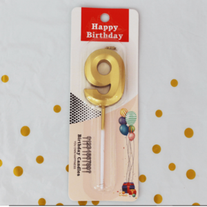 Golden number candle 9