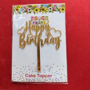 5 inch acrylic topper HBD 004