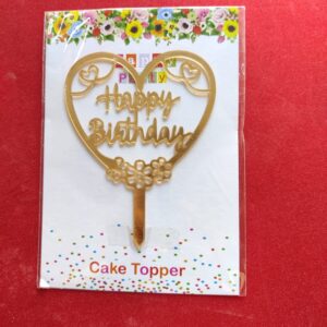 5 inch acrylic topper HBD 007