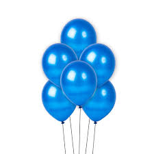 Balloons metallic BLUE (1 pkt =25pc)