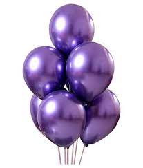 Balloons metallic PURPLE (1 pkt =25pc)
