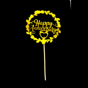 Glitter Cake  Topper P11 Golden