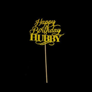 Glitter Cake  Topper P6 Golden