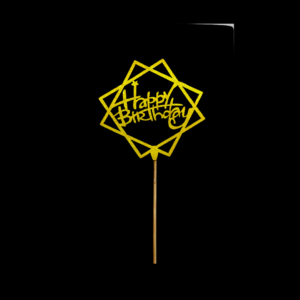 Glitter Cake  Topper P2 Golden