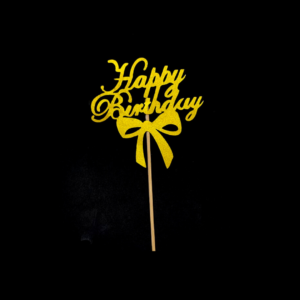 Glitter Cake  Topper P3 Golden