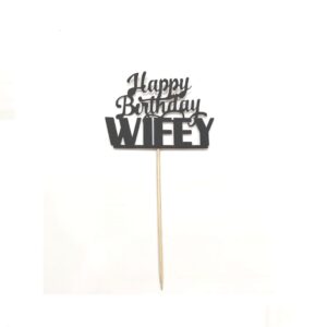 Glitter Cake  Topper P7 Black