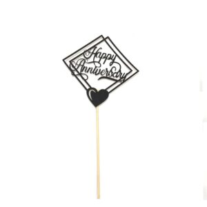 Glitter Cake  Topper P10 Black