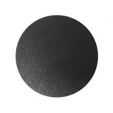 Cake base black 8 inch round (5 pcs)