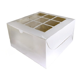 Cake box Window white 10*10*5 (5pcs)